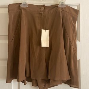 Anthropologie silk shorts